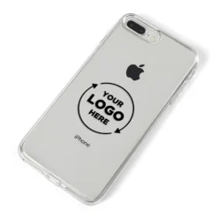 Business Logo Custom IPhone Case -CaseCraze Store Business Logo Custom iPhone 8 Plus Bumper Case on Silver iPhone Alternative Image