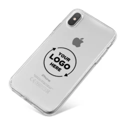 Business Logo Custom IPhone Case -CaseCraze Store Business Logo Custom iPhone X Bumper Case on Silver iPhone