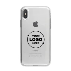 Business Logo Custom IPhone Case -CaseCraze Store Business Logo Custom iPhone X Bumper Case on Silver iPhone Alternative Image 1