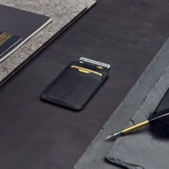 Chelsea Rfid Wallet -CaseCraze Store CHELSEA thin leather purse Black Vaultskin