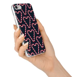 Candy Cane Pattern IPhone Case -CaseCraze Store Candy Cane Pattern iPhone 7 Bumper Case on Silver iPhone Alternative Image