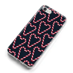 Candy Cane Pattern IPhone Case -CaseCraze Store Candy Cane Pattern iPhone 8 Bumper Case on Silver iPhone Alternative Image