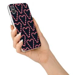 Candy Cane Pattern IPhone Case -CaseCraze Store Candy Cane Pattern iPhone X Bumper Case on Silver iPhone Alternative Image 2