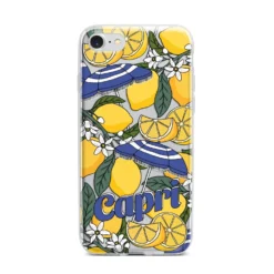 Capri IPhone Case -CaseCraze Store Capri iPhone 7 Bumper Case on Silver iPhone