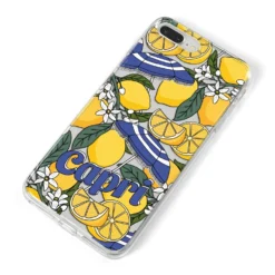 Capri IPhone Case -CaseCraze Store Capri iPhone 8 Plus Bumper Case on Silver iPhone Alternative Image