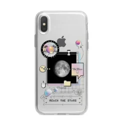 Chase The Moon IPhone Case -CaseCraze Store Chase The Moon iPhone X Bumper Case on Silver iPhone Alternative Image 1