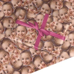 Childrens Photo Face Wrapping Paper