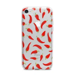 Chilli Pepper IPhone Case -CaseCraze Store Chilli Pepper iPhone 7 Bumper Case on Silver iPhone