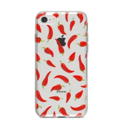 Chilli Pepper IPhone Case -CaseCraze Store Chilli Pepper iPhone 8 Bumper Case on Silver iPhone
