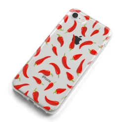 Chilli Pepper IPhone Case -CaseCraze Store Chilli Pepper iPhone 8 Bumper Case on Silver iPhone Alternative Image