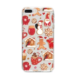 Christmas Baking IPhone Case -CaseCraze Store Christmas Baking iPhone 8 Plus Bumper Case on Silver iPhone