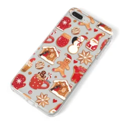 Christmas Baking IPhone Case -CaseCraze Store Christmas Baking iPhone 8 Plus Bumper Case on Silver iPhone Alternative Image