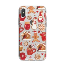 Christmas Baking IPhone Case -CaseCraze Store Christmas Baking iPhone X Bumper Case on Silver iPhone Alternative Image 1