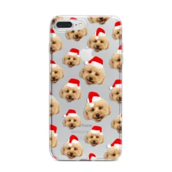 Christmas Dog IPhone Case -CaseCraze Store Christmas Dog iPhone 7 Plus Bumper Case on Silver iPhone