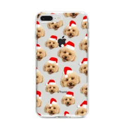 Christmas Dog IPhone Case -CaseCraze Store Christmas Dog iPhone 8 Plus Bumper Case on Silver iPhone
