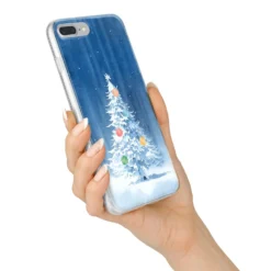 Christmas Tree IPhone Case -CaseCraze Store Christmas Tree iPhone 7 Plus Bumper Case on Silver iPhone Alternative Image