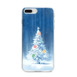 Christmas Tree IPhone Case -CaseCraze Store Christmas Tree iPhone 8 Plus Bumper Case on Silver iPhone