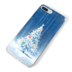 Christmas Tree IPhone Case -CaseCraze Store Christmas Tree iPhone 8 Plus Bumper Case on Silver iPhone Alternative Image