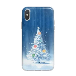 Christmas Tree IPhone Case -CaseCraze Store Christmas Tree iPhone X Bumper Case on Silver iPhone Alternative Image 1