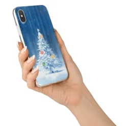Christmas Tree IPhone Case -CaseCraze Store Christmas Tree iPhone X Bumper Case on Silver iPhone Alternative Image 2