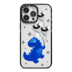 Chrome Dinosaur Balloons IPhone Case