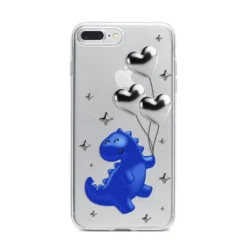 Chrome Dinosaur Balloons IPhone Case 33 Chrome Dinosaur Balloons IPhone Case -CaseCraze Store Chrome Dinosaur Balloons iPhone 7 Plus Bumper Case on Silver iPhone