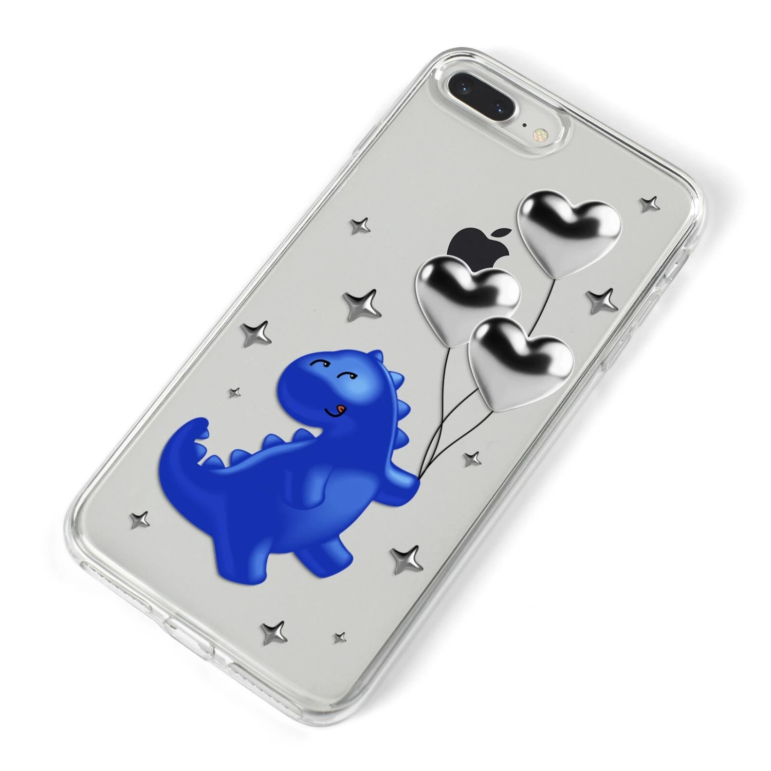 Chrome Dinosaur Balloons IPhone Case 11 Chrome Dinosaur Balloons IPhone Case - Image 11