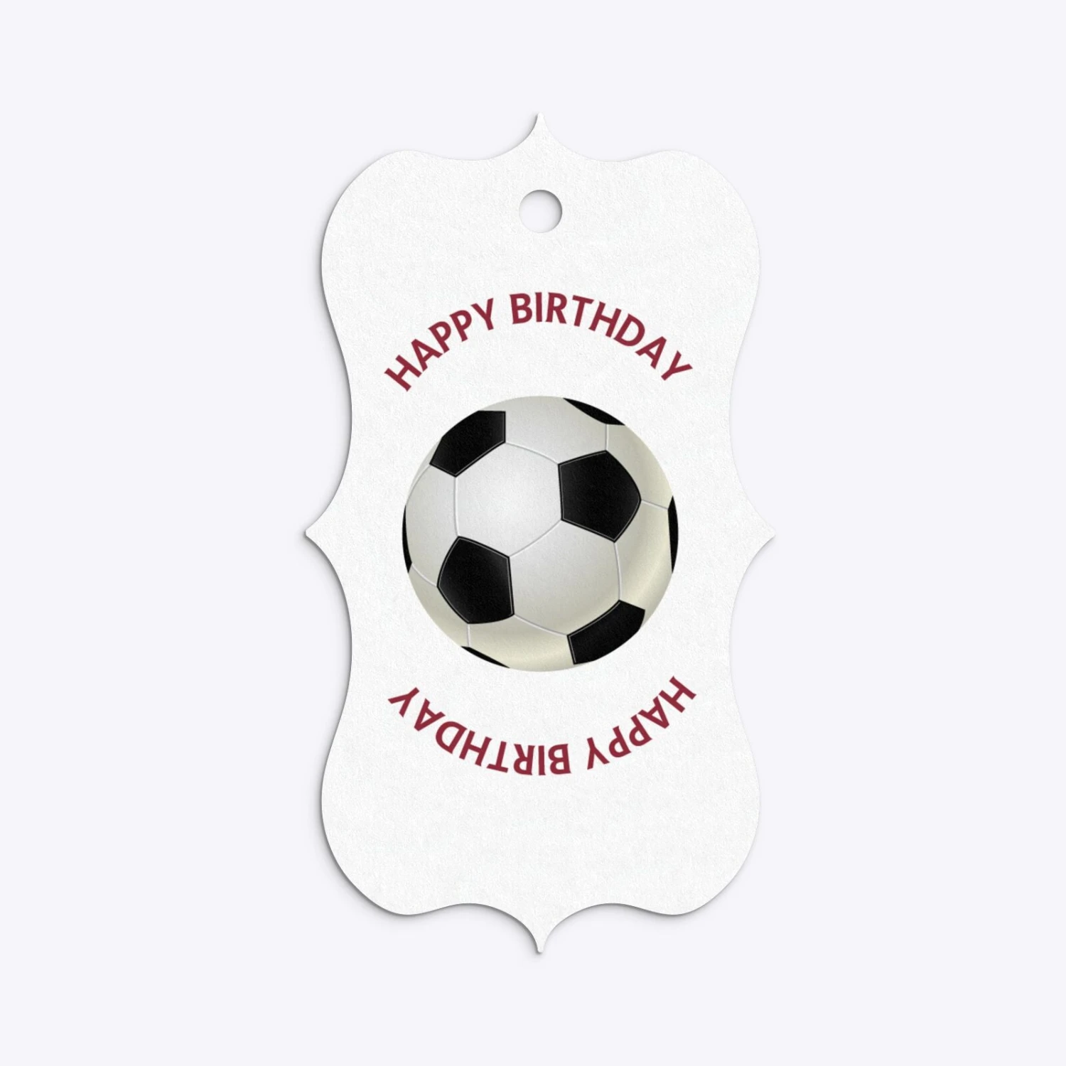Claret And Blue Personalised Football Shirt Gift Tags 15 Claret And Blue Personalised Football Shirt Gift Tags - Image 15