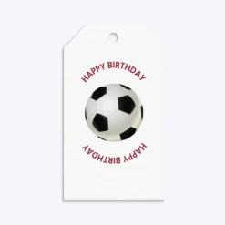 Claret And Blue Personalised Football Shirt Gift Tags 39 Claret And Blue Personalised Football Shirt Gift Tags -CaseCraze Store Claret and Blue Personalised Football Shirt Gift Tag Back