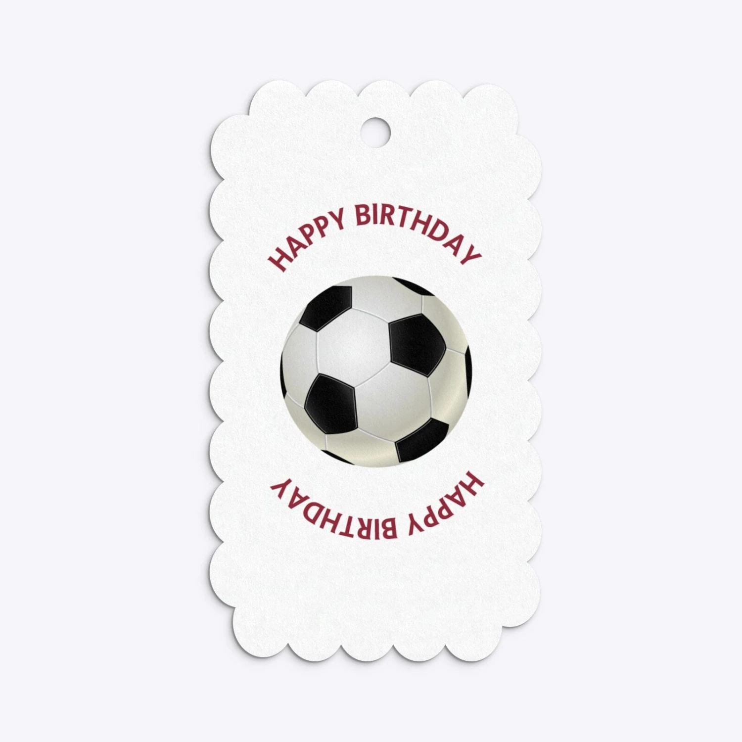 Claret And Blue Personalised Football Shirt Gift Tags 5 Claret And Blue Personalised Football Shirt Gift Tags - Image 5