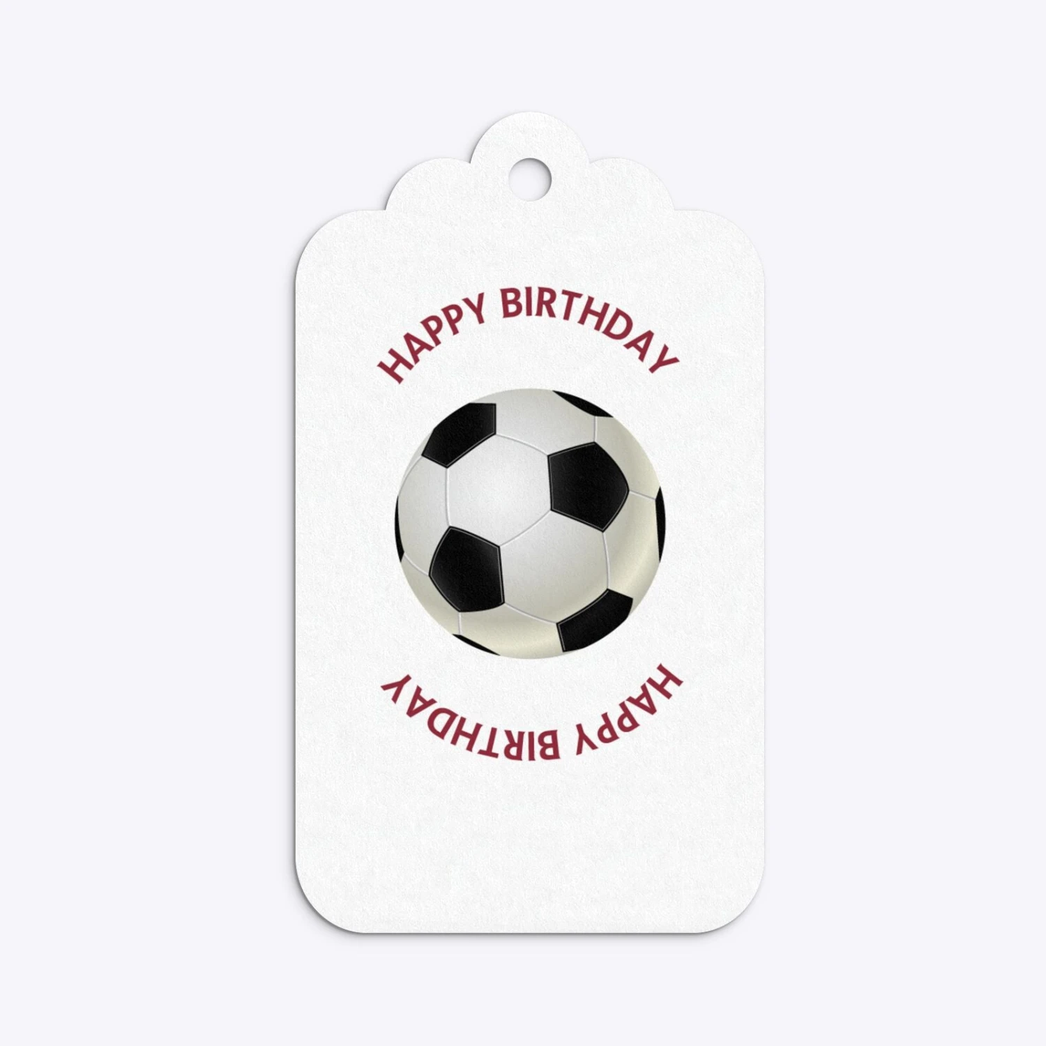 Claret And Blue Personalised Football Shirt Gift Tags 9 Claret And Blue Personalised Football Shirt Gift Tags - Image 9