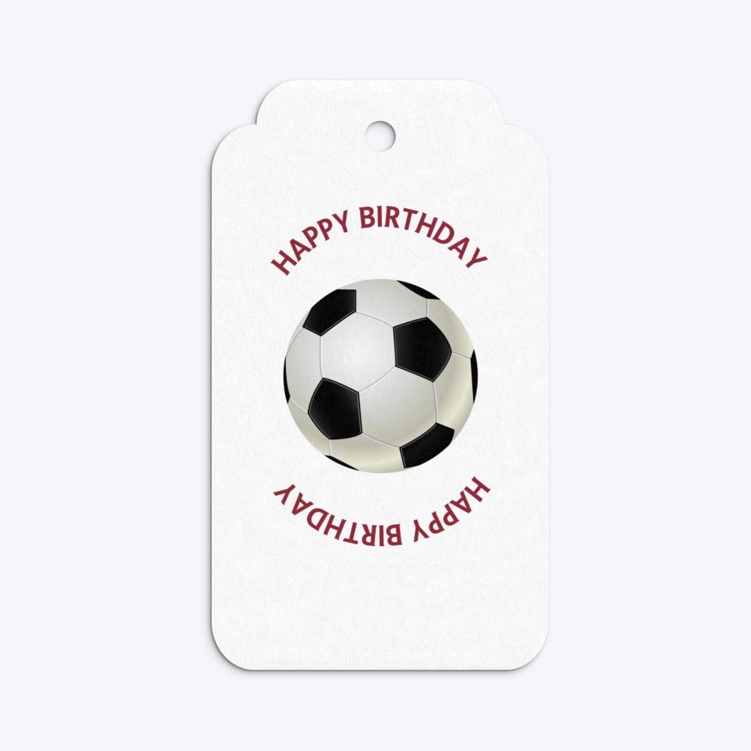 Claret And Blue Personalised Football Shirt Gift Tags 7 Claret And Blue Personalised Football Shirt Gift Tags - Image 7