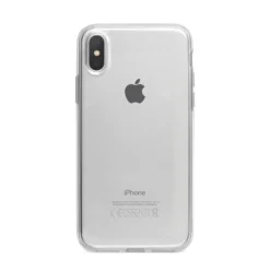 Clear IPhone Case -CaseCraze Store Clear iPhone X Bumper Case on Silver iPhone Alternative Image 1