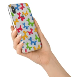 Colourful Balloon Animal IPhone Case -CaseCraze Store Colourful Balloon Animal iPhone X Bumper Case on Silver iPhone Alternative Image 2