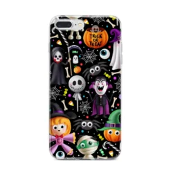 Colourful Halloween IPhone Case -CaseCraze Store Colourful Halloween iPhone 7 Plus Bumper Case on Silver iPhone