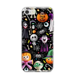 Colourful Halloween IPhone Case -CaseCraze Store Colourful Halloween iPhone 8 Bumper Case on Silver iPhone