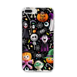 Colourful Halloween IPhone Case -CaseCraze Store Colourful Halloween iPhone 8 Plus Bumper Case on Silver iPhone