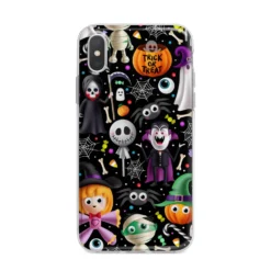 Colourful Halloween IPhone Case -CaseCraze Store Colourful Halloween iPhone X Bumper Case on Silver iPhone Alternative Image 1
