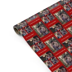 CaseCraze Store -CaseCraze Store Couples Photo Collage Personalised Personalised Gift Wrap