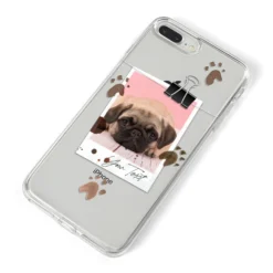 Custom Dog Picture With Name IPhone Case -CaseCraze Store Custom Dog Picture with Name iPhone 8 Plus Bumper Case on Silver iPhone Alternative Image