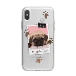 Custom Dog Picture With Name IPhone Case -CaseCraze Store Custom Dog Picture with Name iPhone X Bumper Case on Silver iPhone Alternative Image 1