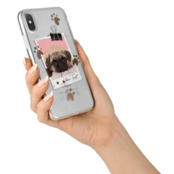 Custom Dog Picture With Name IPhone Case -CaseCraze Store Custom Dog Picture with Name iPhone X Bumper Case on Silver iPhone Alternative Image 2