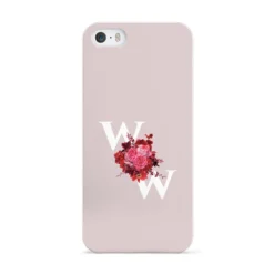 Custom Dual Initial Floral IPhone Case -CaseCraze Store Custom Dual Initial Floral Apple iPhone 5 Case