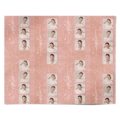 Custom Glitter Photo Strip Wrapping Paper -CaseCraze Store Custom Glitter Photo Strip Personalised Wrapping Paper Alternative