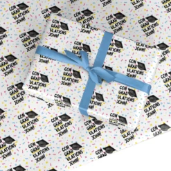 Custom Graduation Wrapping Paper
