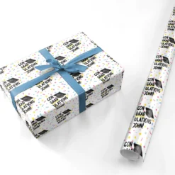 Custom Graduation Wrapping Paper -CaseCraze Store Custom Graduation Personalised Wrapping Paper