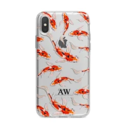 Custom Koi Fish IPhone Case -CaseCraze Store Custom Koi Fish iPhone X Bumper Case on Silver iPhone Alternative Image 1