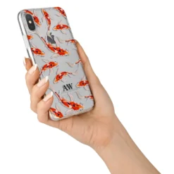 Custom Koi Fish IPhone Case -CaseCraze Store Custom Koi Fish iPhone X Bumper Case on Silver iPhone Alternative Image 2