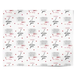 Custom Love Letter Wrapping Paper -CaseCraze Store Custom Love Letter Personalised Wrapping Paper Alternative