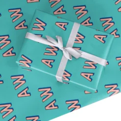 Custom Text Wrapping Paper